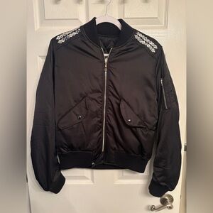 Sandro Studded Bomber Jacket